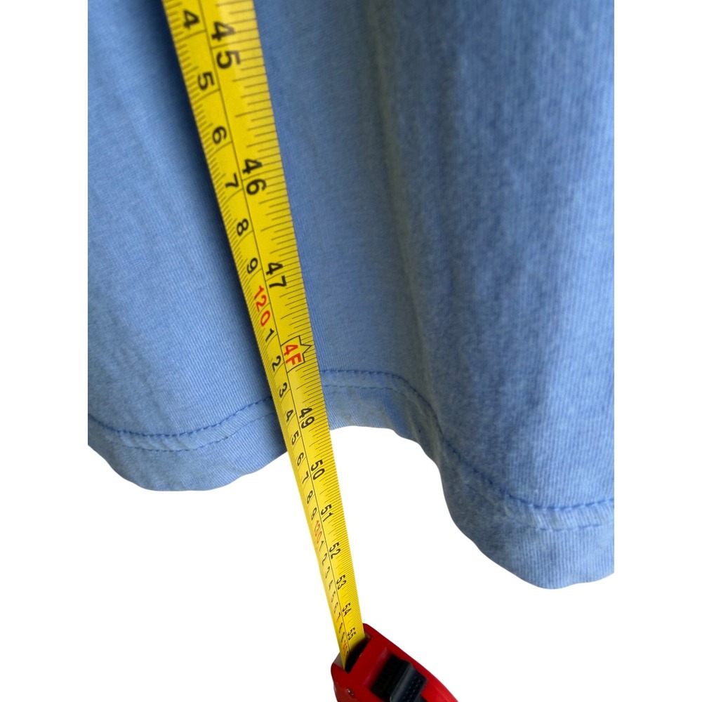 Free‎ People Free-est Blue Polo Maxi Dress Short Sleeve Side Slits XS Effortless - Picture 4 of 5